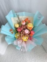 Pastel Serenity Candle Flower